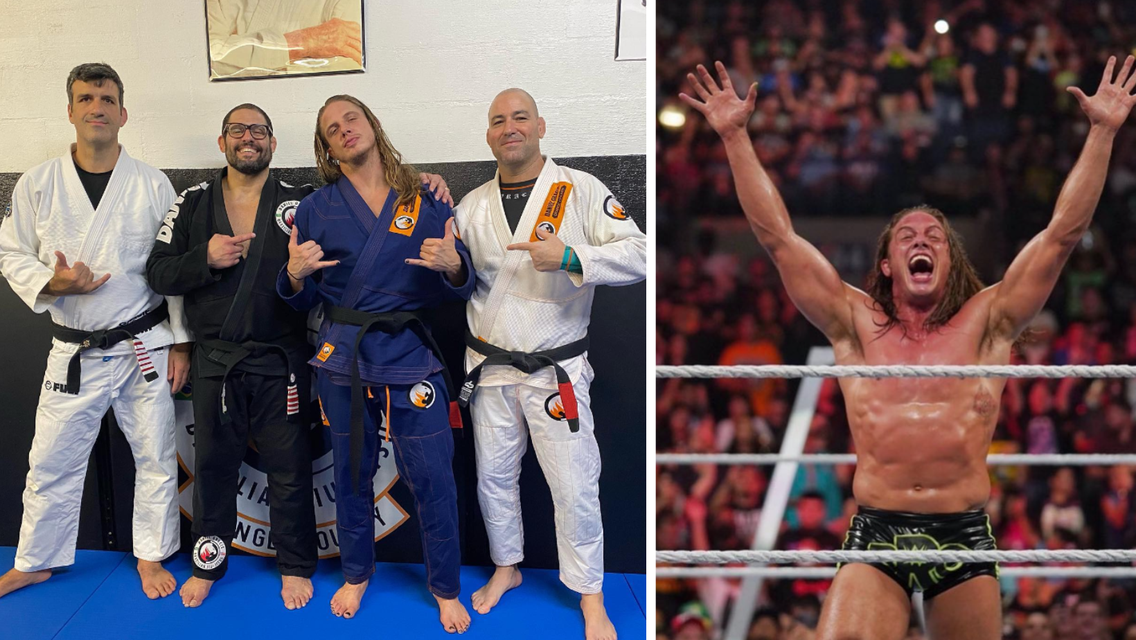 Aktor i Gwiazda WWE promowany na brązowy pas BJJ - GrapplerINFO